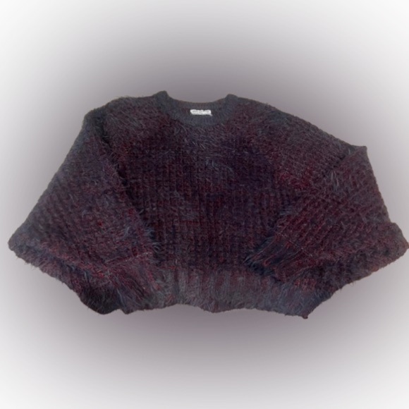 Urban Outfitters Women's Grey and Burgundy Sweater Small/Petite - Picture 3 of 11
